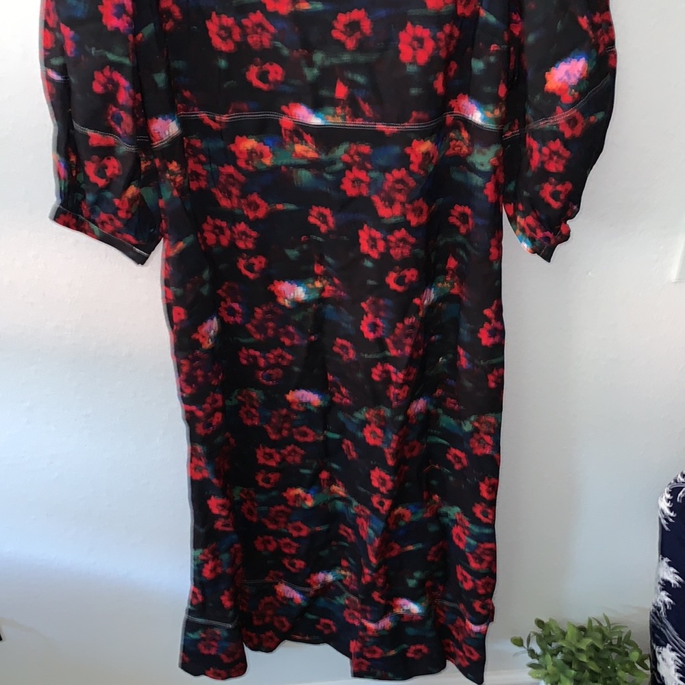 NWT RACHEL COMEY KODAK RED FLORAL MAXI DRESS - Picture 3 of 7